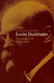 Cover of: Emile Durkheim: sociologist and philosopher