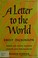 Cover of: A letter to the world