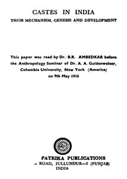 Cover of: Castes in India by B. R. Ambedkar
