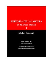 Cover of: Historia de La Locura En La Epoca Clasica - Tomo 2