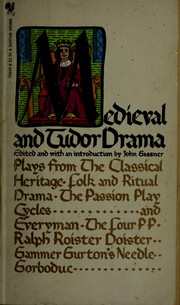 Cover of: Medieval and Tudor drama