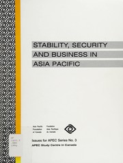 Cover of: Stability, security and business in Asia Pacific