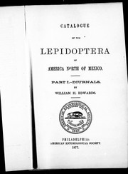 Cover of: Catalogue of the Lepidoptera of America north of Mexico