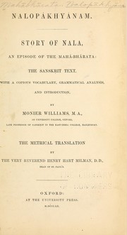 Cover of: Nalopákhyánam by Sir Monier Monier-Williams