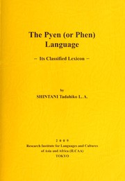 Cover of: The Pyen (or Phen) language by Tadahiko Shintani
