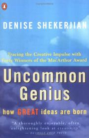 Cover of: Uncommon genius