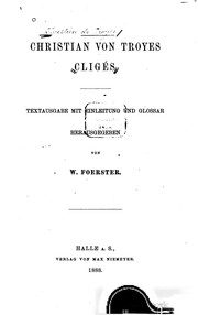 Cover of: Cligés.: Textausgabe mit Einleitung und Glossar