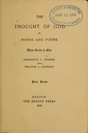 Cover of: Thought of God in hymns and poems