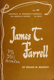 Cover of: James T. Farrell. by Edgar Marquess Branch