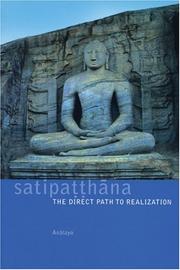 Cover of: Sattipatthana by Analayo