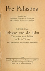 Cover of: Palästina und die Juden: Tatsachen und Ziffern