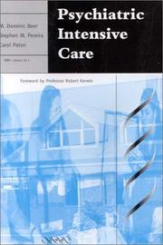 Psychiatric intensive care