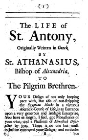 Cover of: Life of St. Antony