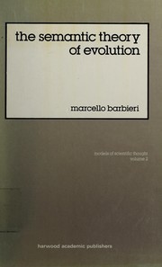 Cover of: The semantic theory of evolution