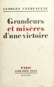 Cover of: Grandeur et misères d'une victoire