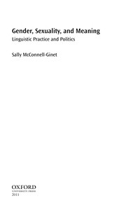 Cover of: Making Meanings, Making Lives by Sally McConnell-Ginet