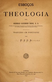Cover of: Esboc ʹos de theologia