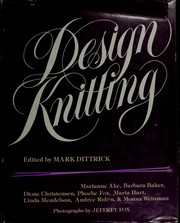 Cover of: Design knitting