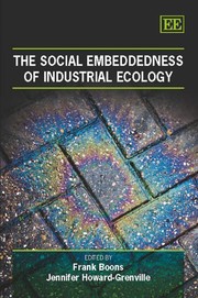 Cover of: The social embeddedness of industrial ecology