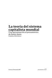 La teori a del sistema capitalista mundial by Gabriela Roffinelli