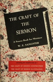 Cover of: The craft of sermon illustration. by W. E. Sangster