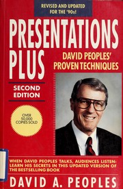 Cover of: Presentations plus: David Peoples' proven techniques