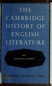 Cover of: The Cambridge history of English literature: Renascence and Reformation