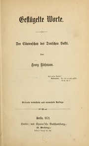 Cover of: Geflügelte worte