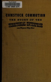Cover of: Comstock commotion: the story of the Territorial enterprise and Virginia City news.