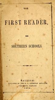 Cover of: The first reader for southern schools.