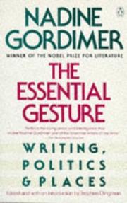 Cover of: The essential gesture