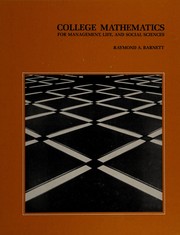 Cover of: College mathematics for management, life, and social sciences