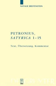 Cover of: Petronius, Satyrica, 1-15 by Petronius Arbiter