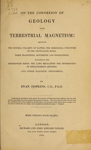 Cover of: On the connexion of geology with terrestrial magnetism by Evan Hopkins