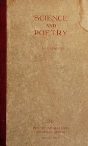 Cover of: Science and poetry