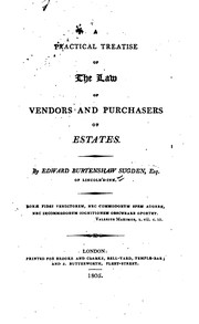 Cover of: Practical Treatise of the Law of Vendors and Purchasers of Estates