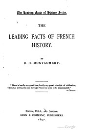 Cover of: The leading facts of French history.
