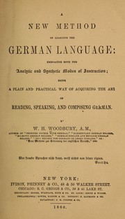 Cover of: A new method of learning the German language