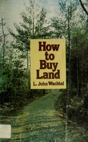 Cover of: How to buy land
