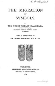 Cover of: The migration of symbols by Goblet d'Alviella, Eugène comte