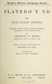 Cover of: Platero y yo by Juan Ramón Jiménez