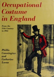 Cover of: Occupational costume in England: from the eleventh century to 1914
