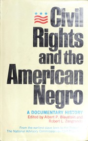 Cover of: Civil rights and the American Negro: a documentary history
