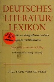 Cover of: Deutsches Literatur-Lexikon: biographisch-bibliographisches Handbuch