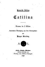Cover of: Catilina: Drama in 3 Akten