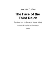 Cover of: The face of the Third Reich