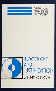 Cover of: Judgement and justification