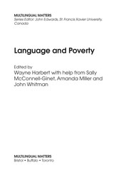Cover of: Language and poverty
