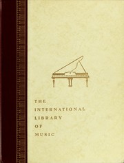 Cover of: The international library of music for home and studio: music literature