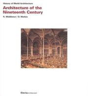 Cover of: Architecture of the nineteenth century